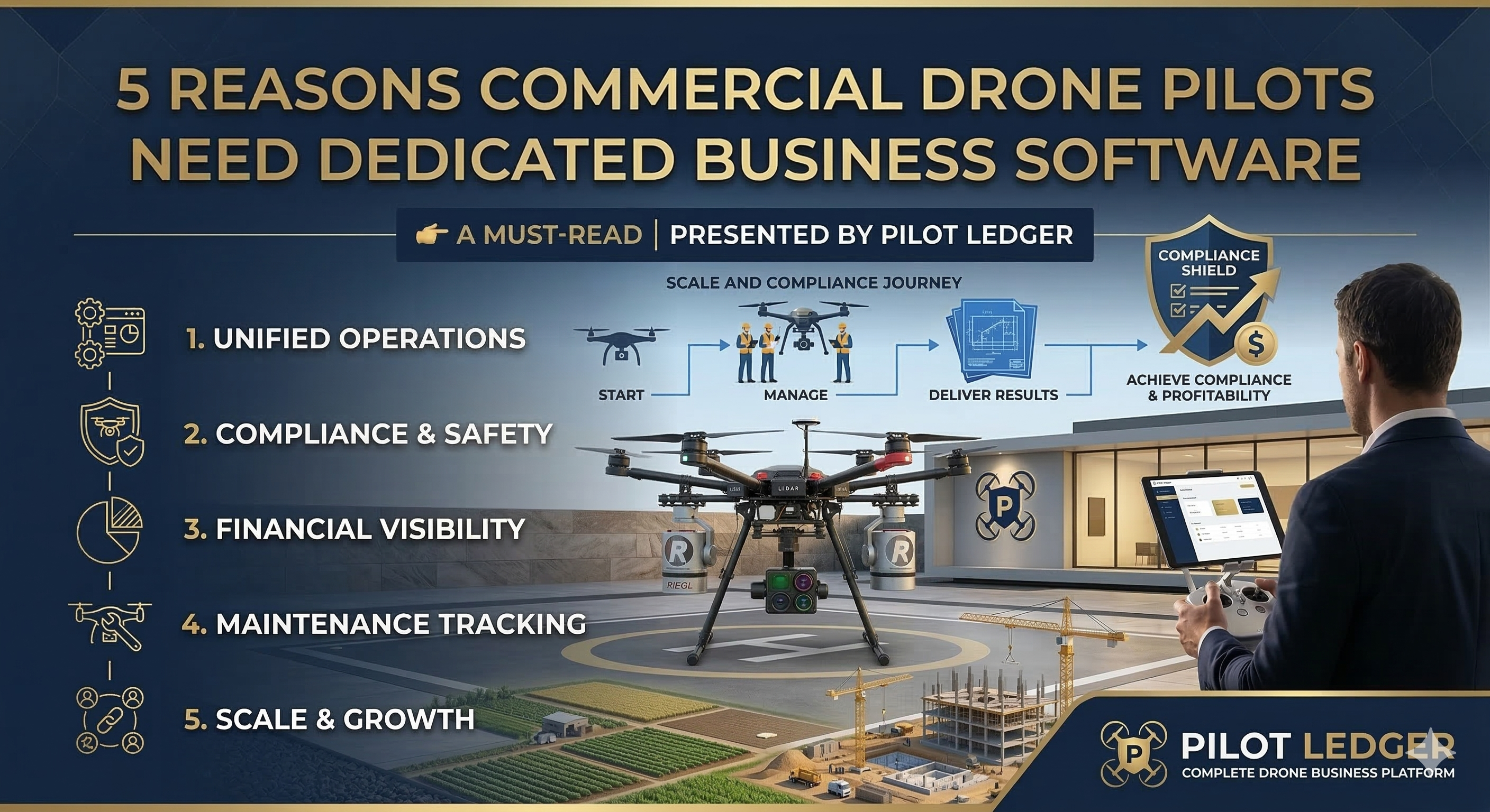 5 Reasons Commercial Drone Pilots Need Dedicated Business Software